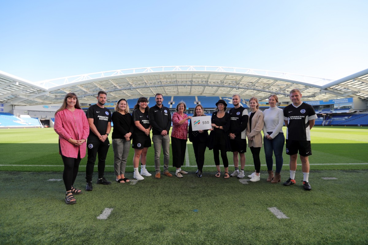 Living Wage 550 shoot with Brighton & Hove Abion FC